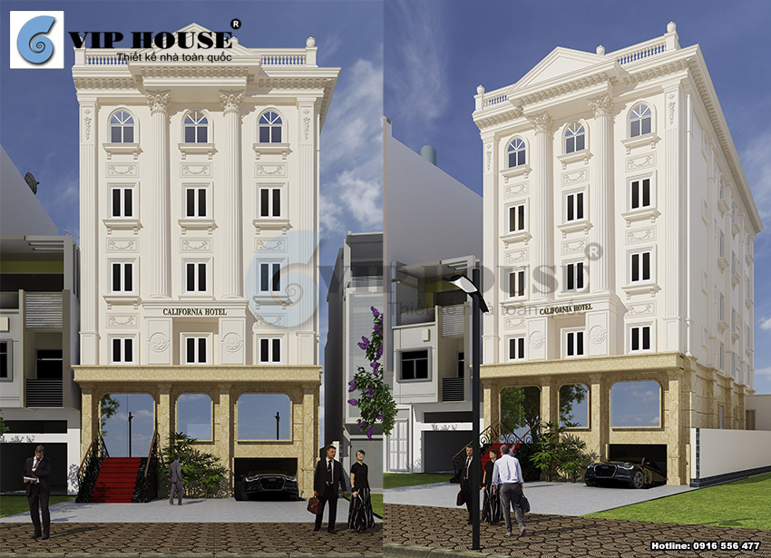 Hình ảnh: Thiết kế khách sạn 2 sao tại tp Hồ Chí Minh chứng minh cho vẻ đẹp vượt không gian trong các thiết kế của Vip House. 